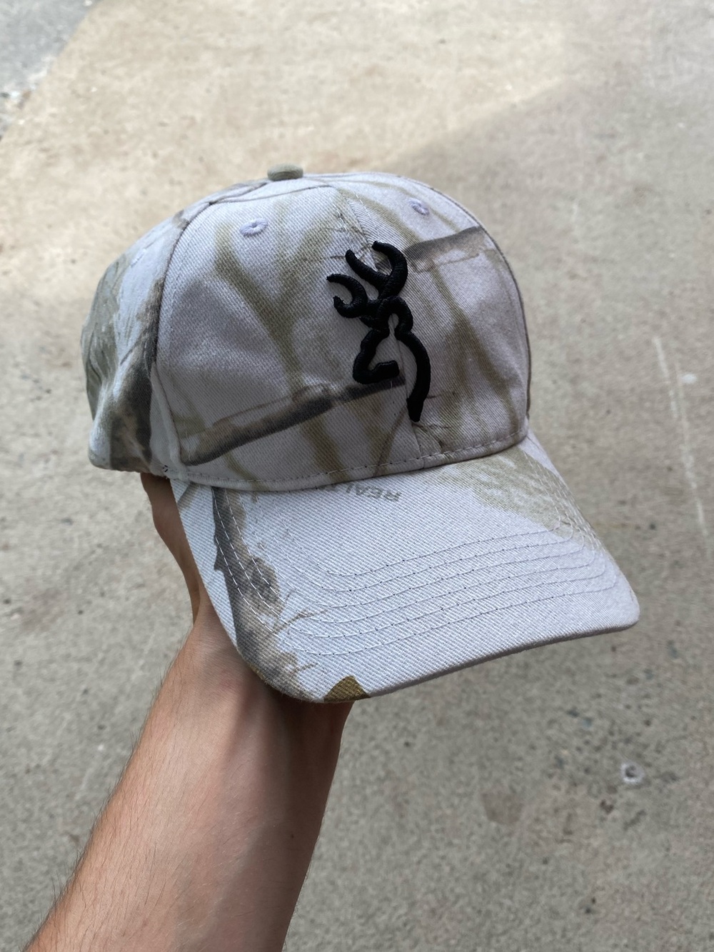 Browning White Camo Adjustable Cap